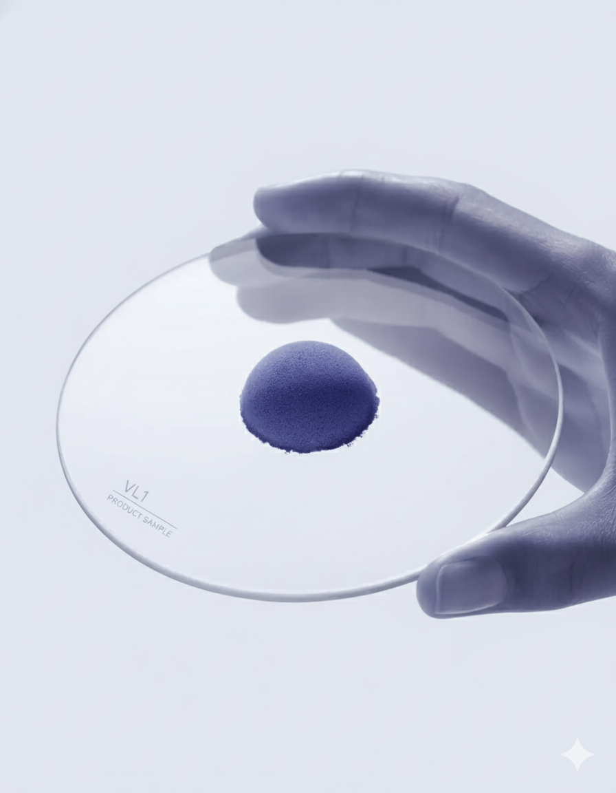 Hand holding petri dish